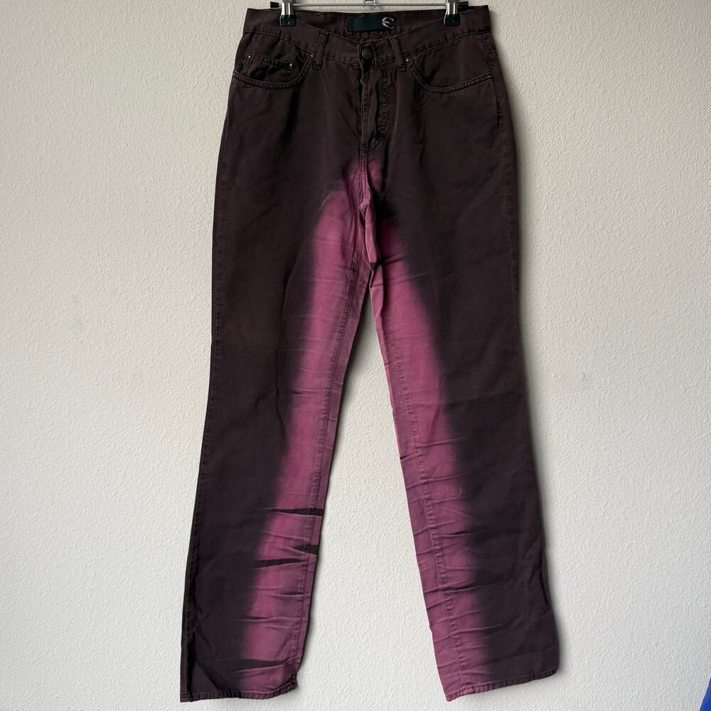 Vintage Just Cavalli Purple Pink Tie Dye Jeans Made in Italy Size 30